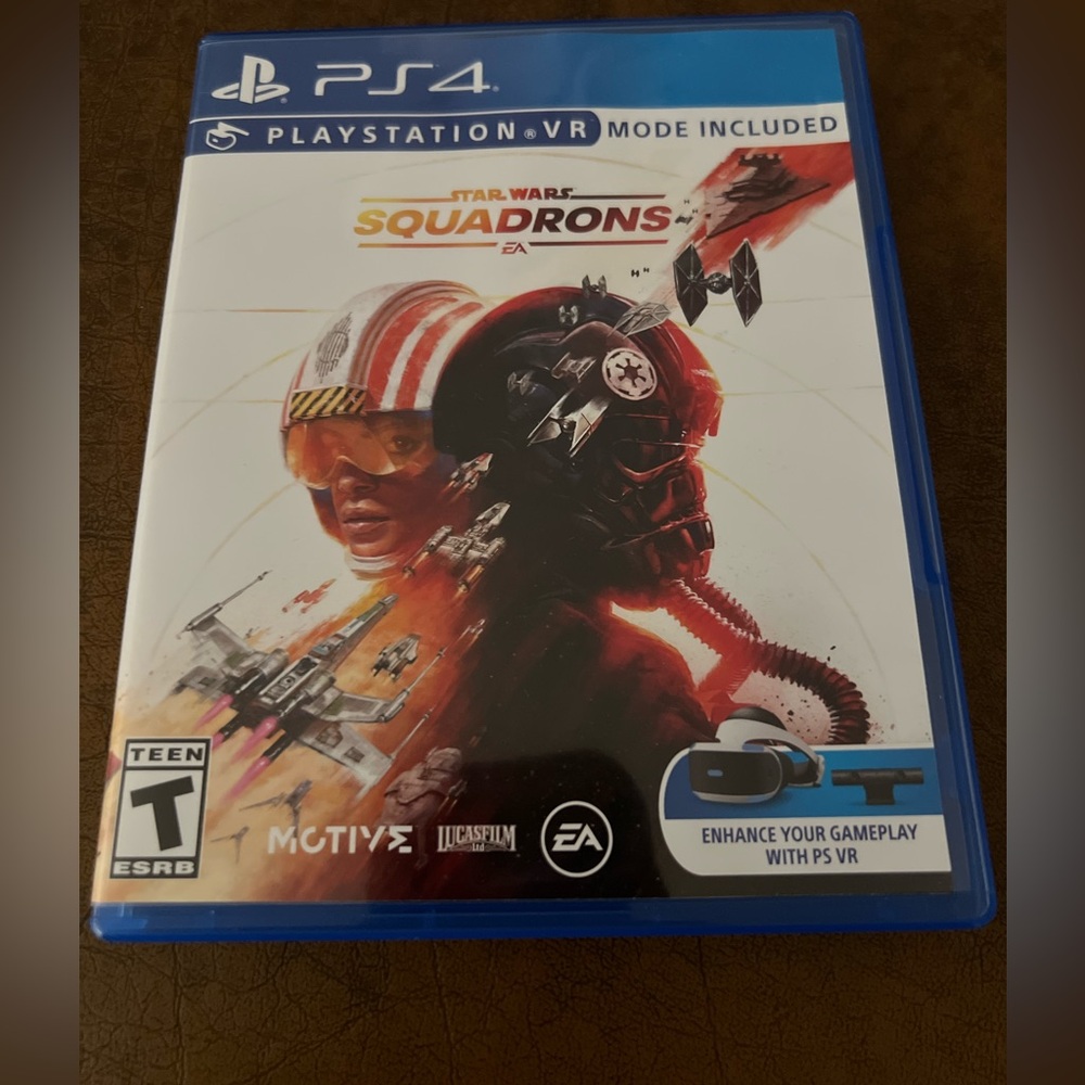 Star Wars Squadrons PS4 Game Blue Case